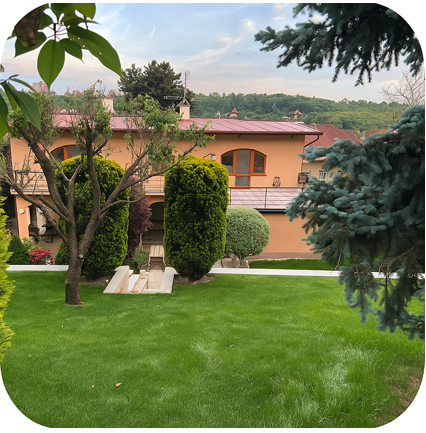 Exteriér vila Praha Braník zahrada terasy